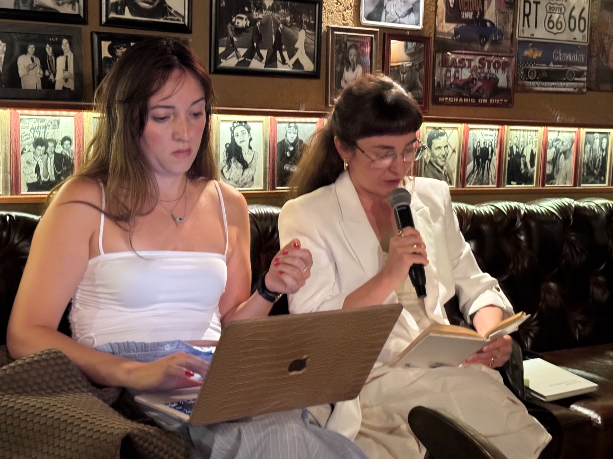 Reading at the salon